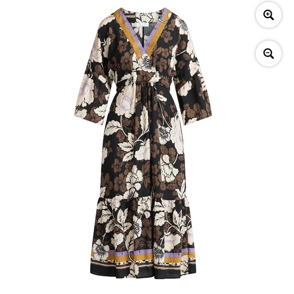Sofia Vergara Floral V-Neck Kimono Sleeve Dress Sz XL NEW NWT - Picture 1 of 8